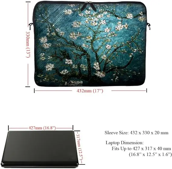 Meffort Inc Lightweight Drawstring Bag Sport Gym Sack Bag Backpack with Side Pocket - Almond Blossom