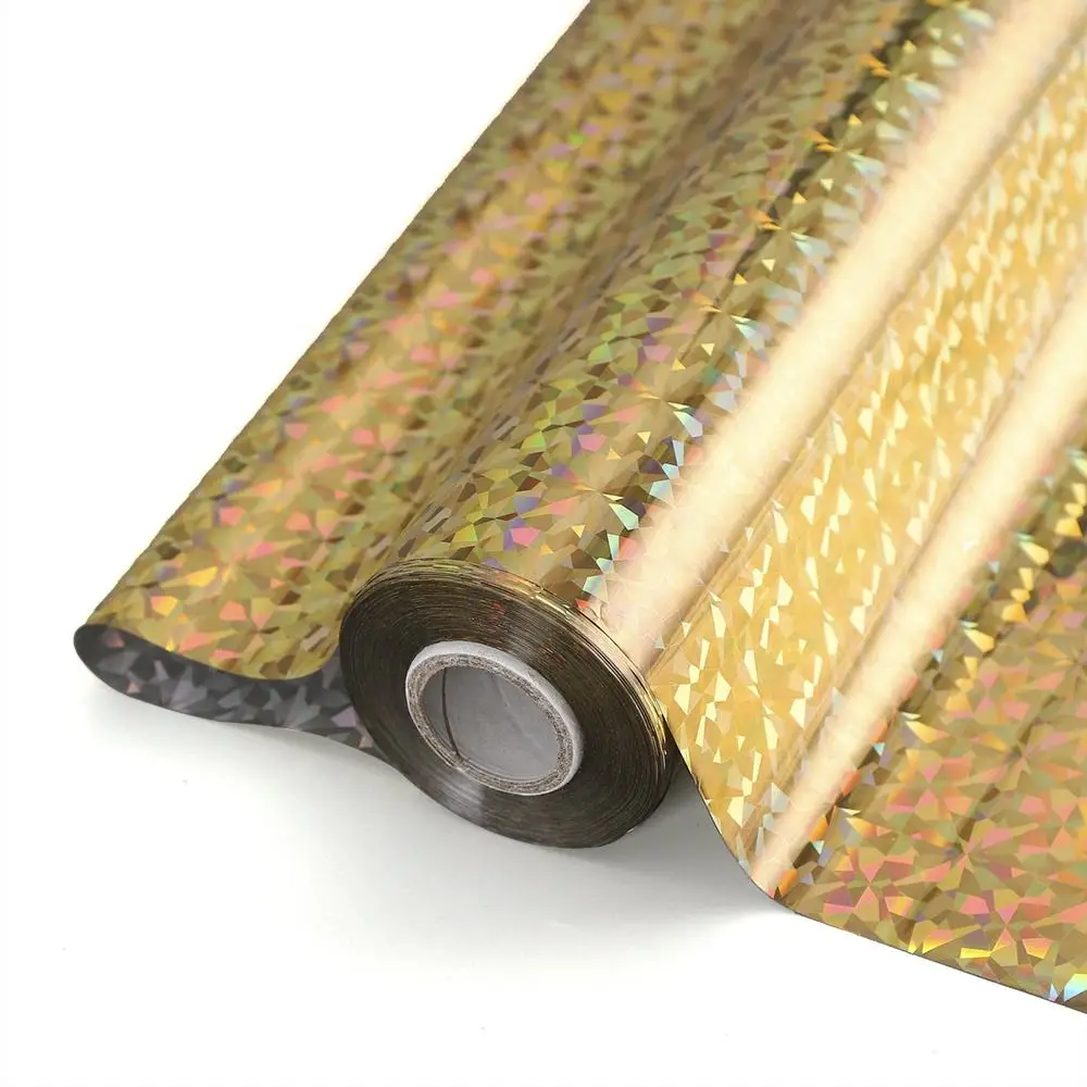 Hot Foil Rolls Hot Stamping Foils Paper Holographic Heat Transfer Foil for DIY Crafts
