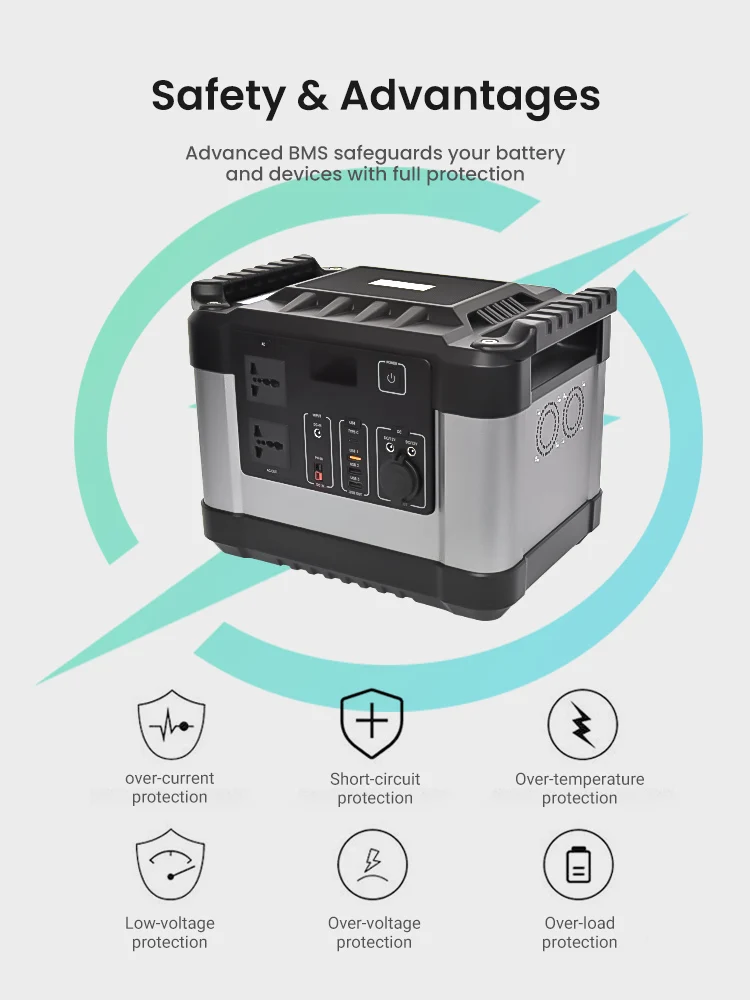 
BDcharge New Product Portable Universal Super Power Station Camping Solar 1000W Portable Power Station 