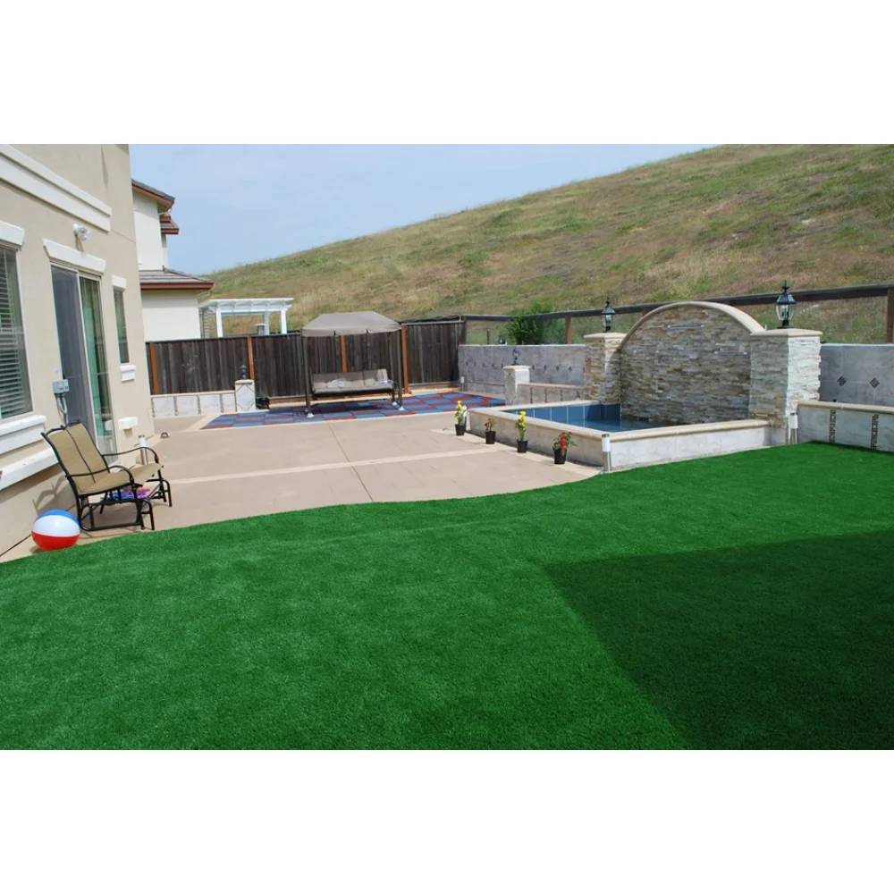 
China UV Resistant Synthetic Grass Home, Landscaping Interlocking Artificial Grass Garden/ 