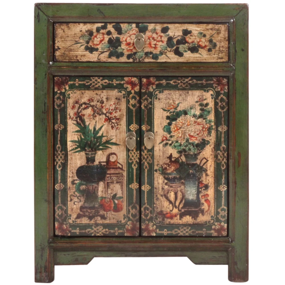 
Living room cabinet East Art furniture chinesecolorful sideboard classic painting bedside cabinets antique furniture bar cabinet 