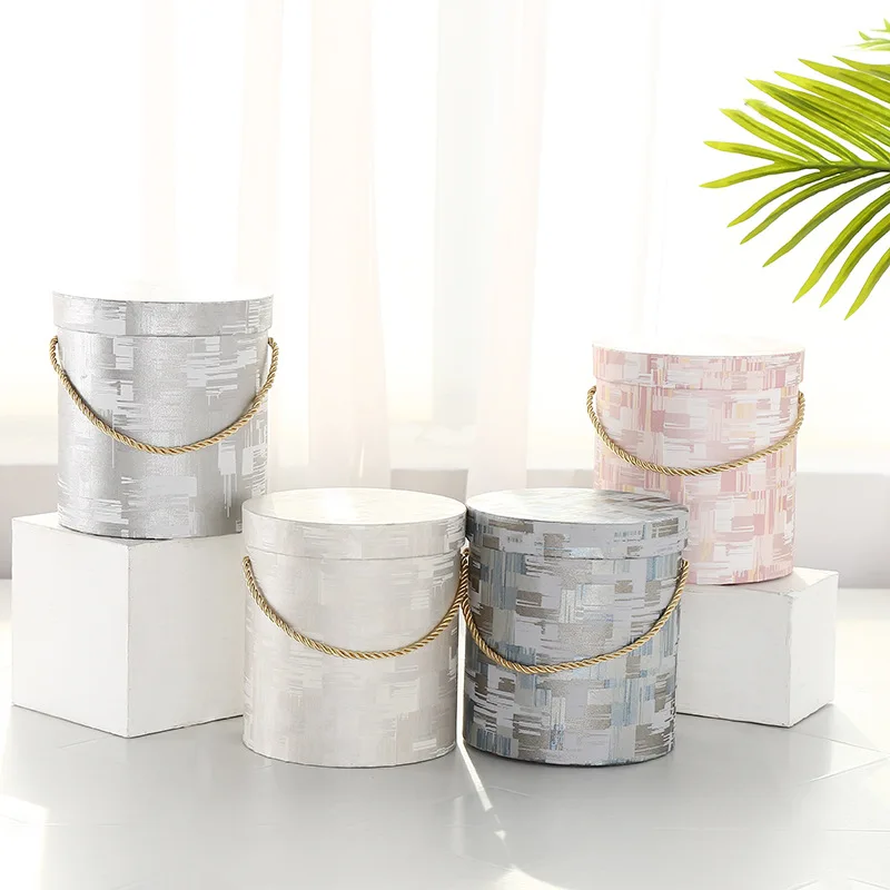 Cheap Factory Price Cradle Flower Box Wholesale Gift Boxes With Ribbon Closure