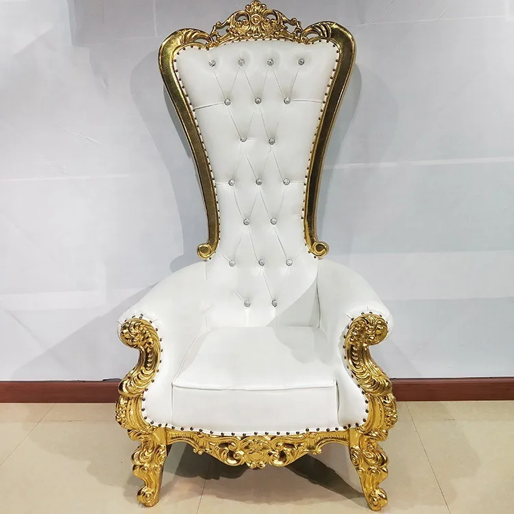 Bride Groom Wedding Sofa High Back Royal Furniture King Throne Chair Banquet Dining Chair Hotel Chairs For Events Wedding