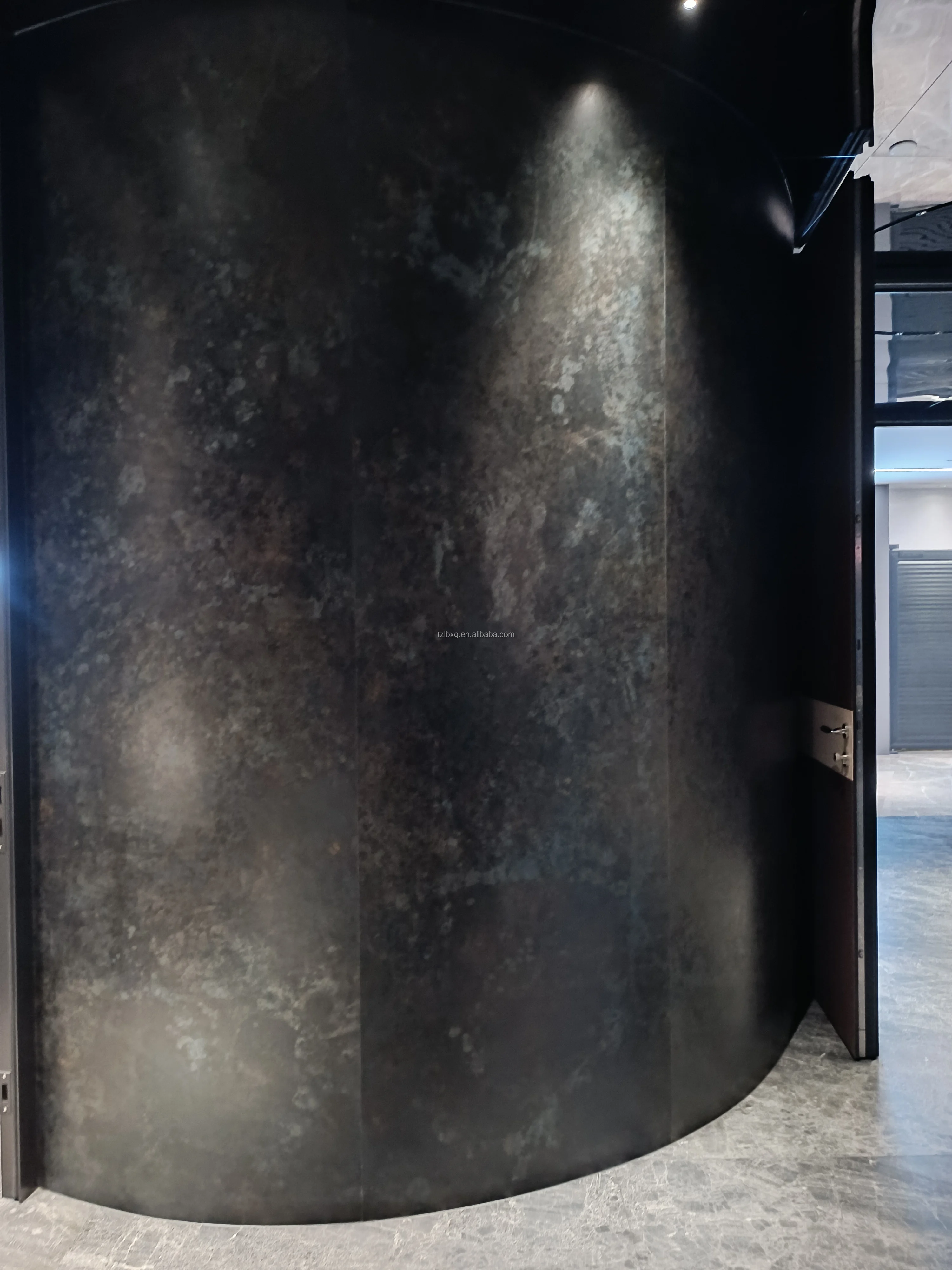 Decorative Board KTV Ceiling Hotel Clubhouse Background Wall TZL Stainless Steel Retro Background Wall