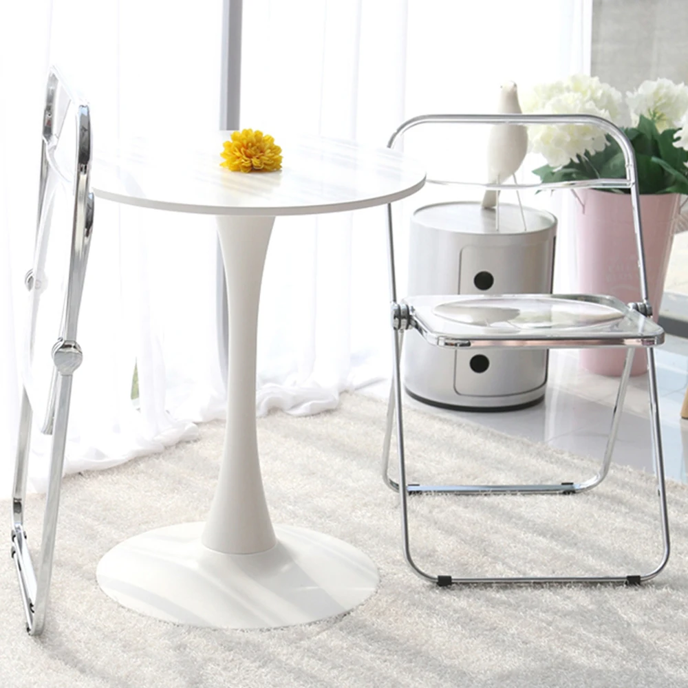 Складные прозрачные коричневые акриловые складные стулья, прозрачные для мероприятий, штабелируемые