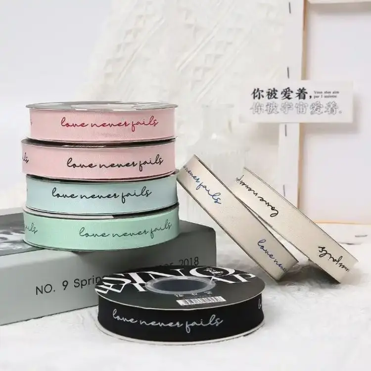 New English Cotton Yarn Webbing Hand DIY Bow Decorative Ribbon