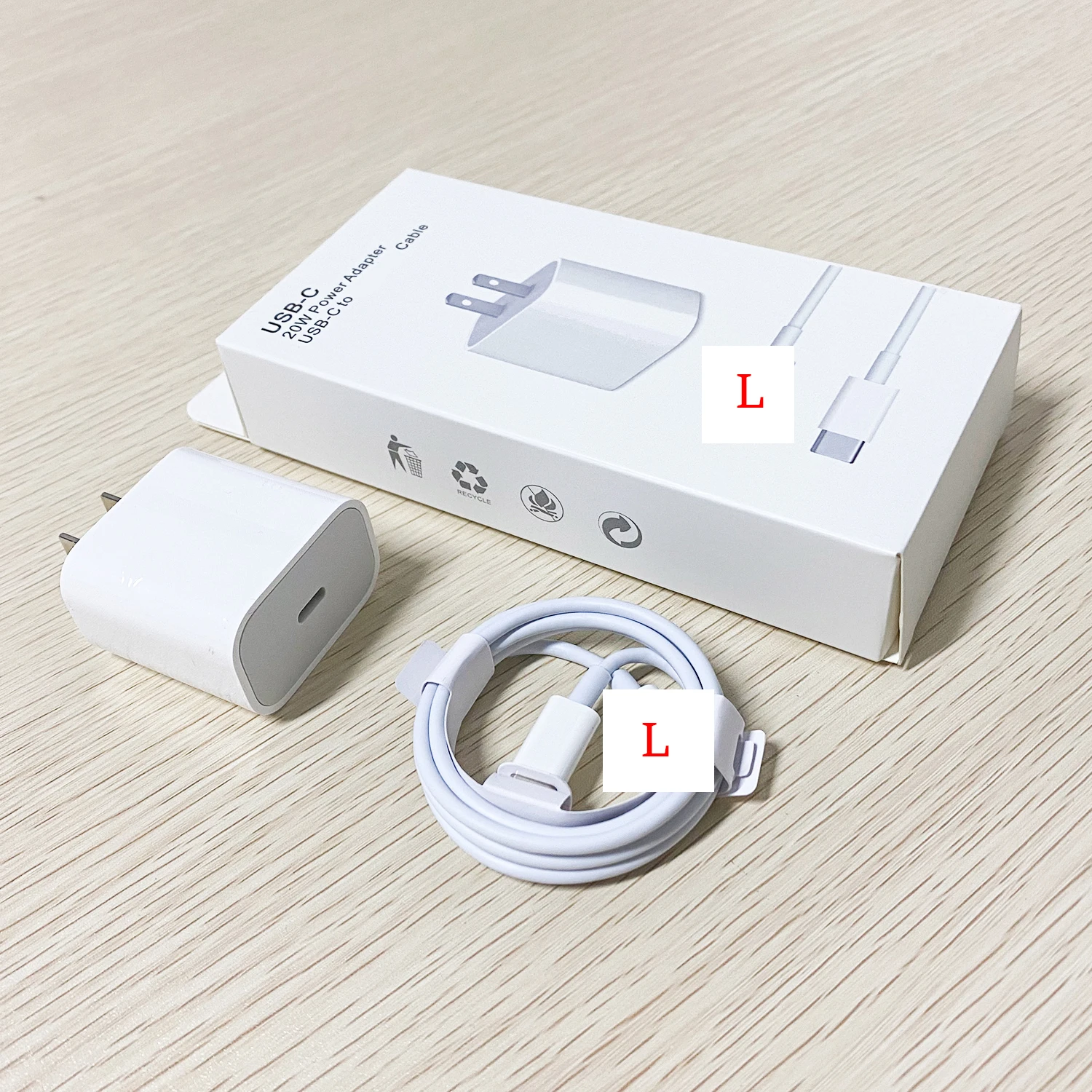 Original USB C-L Fast Charging For Iphone Mobile Phone Charger Fireproof Power Adapter 20W PD Etl US EU Wall Charger