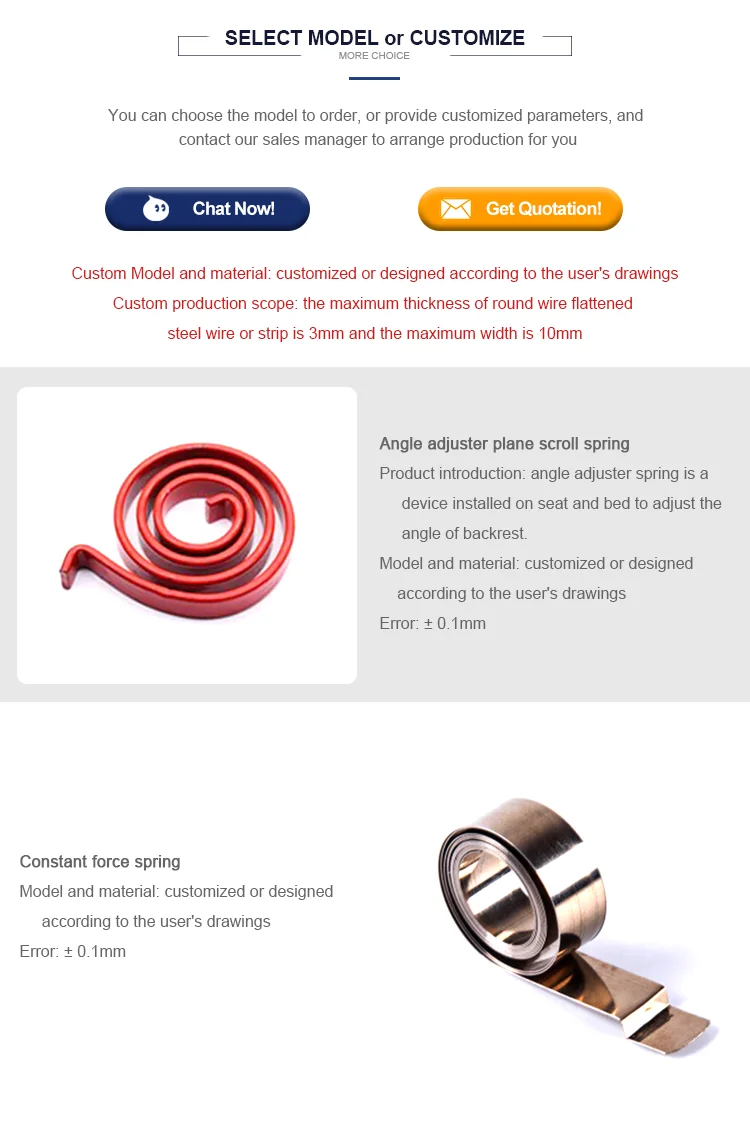 Excellent Quality Low Price Bimetallic Brake Caliper Return Spring Coil Spring