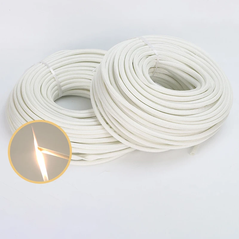 High temperature resistant casing glass fiber insulated casing wire casing fireproof flame retardant fiber tube