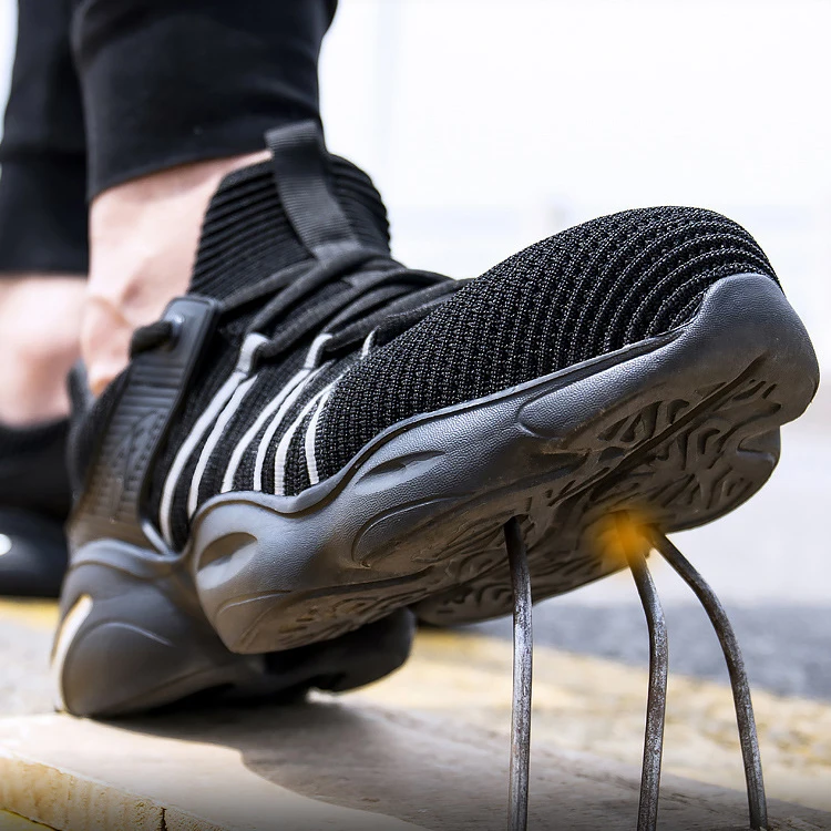 Labor Protection Safety Boots Functional Shoes Comfy Steel Toe Non Slip Shoe Protection Women Safety Shoes Steel Tip