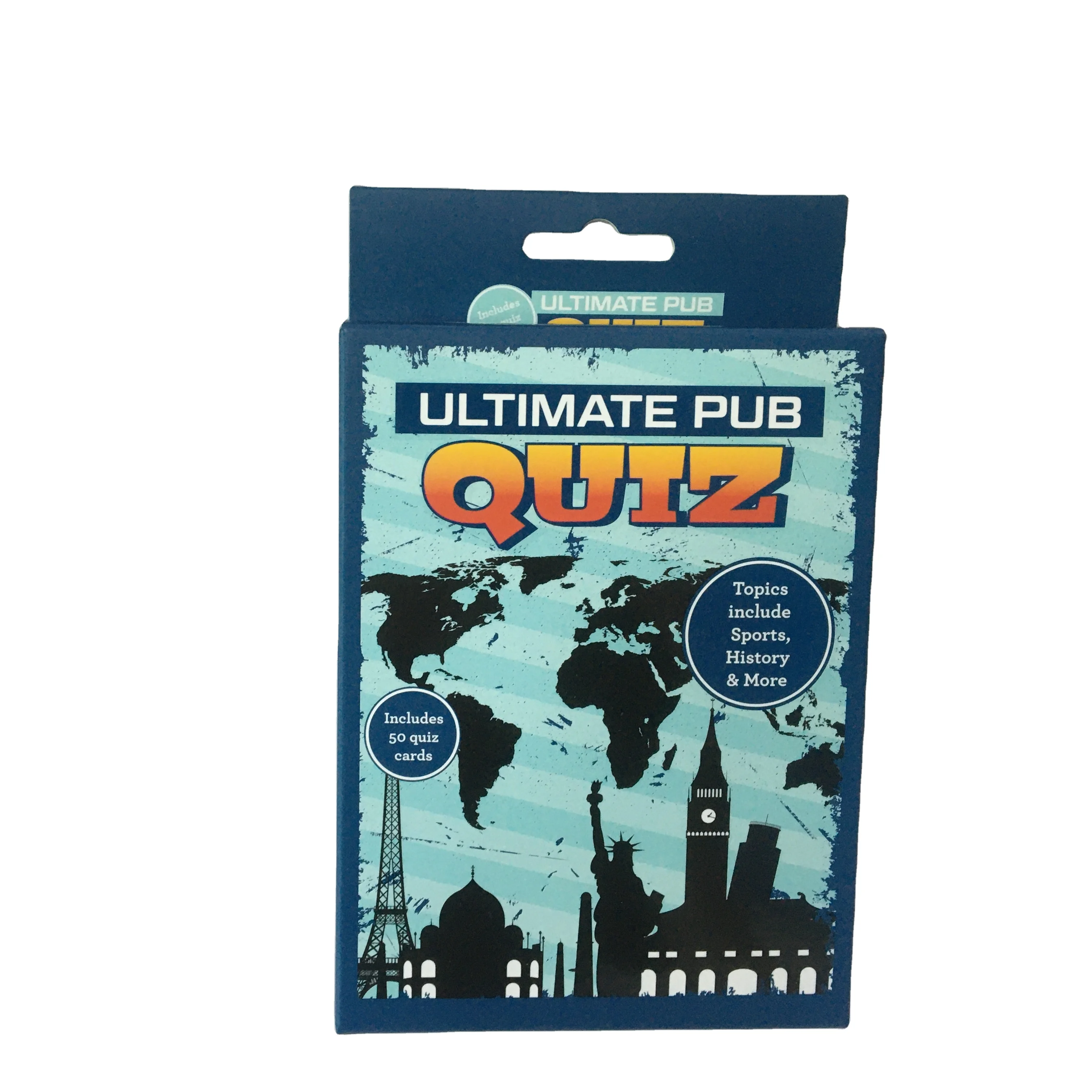 High Quality Flash Memory Card Custom Entertaiment Playing Ultimate pub quiz Cards Game Card