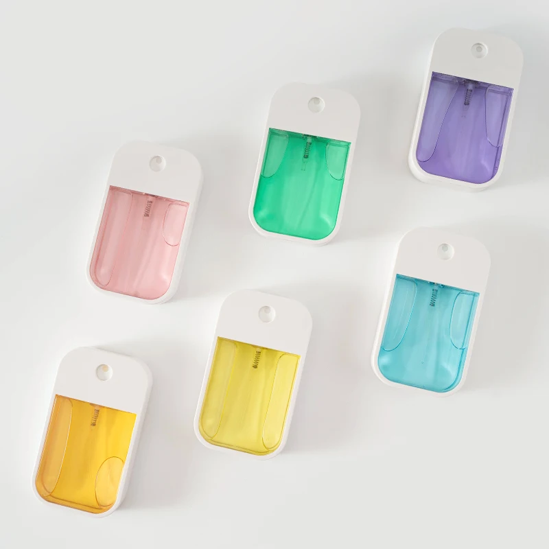 Tech-bio Pocket Portable Reusable Hand Sanitizer  Fine Mist Hand Sanitizer Credit Card Plastic Spray