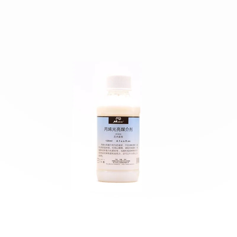 Wholesale Non-Toxic Premium Bottled 120ml Acrylic Paint Medium Used To Dilute Acrylic Paint