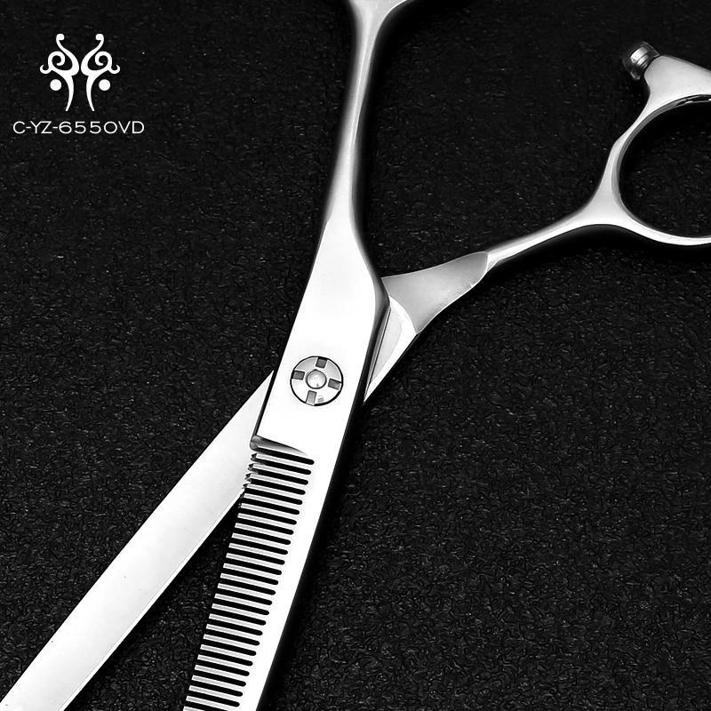 Factory Supply Hot Sale Japan 440C Stainless Steel Pet Shears Dog Grooming Thinning Scissors 50 Teeth