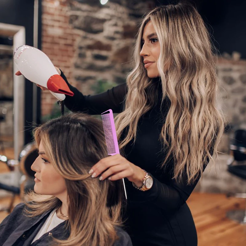 Factory Sale Parting Combs Hairdressing Highlights Combs Straightener Highlighting Hair Salon Accept Custom Logo