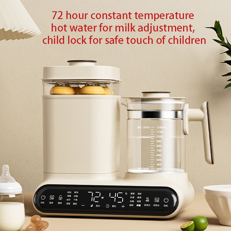 Custom Multi-functional Breast Milk Heater Breast Sterilizer Food Steam Heating 2 in 1 milk warmer baby bottle steam sterilizers