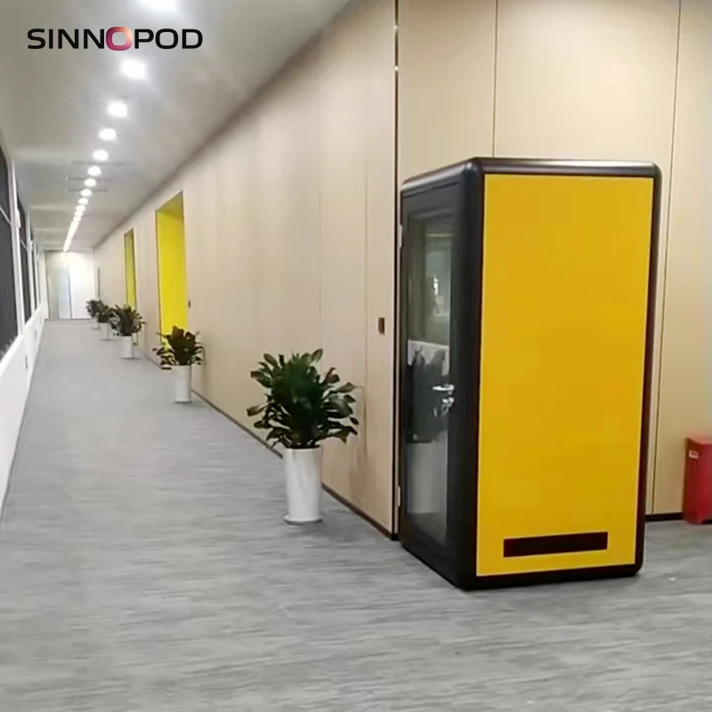 New Design Movable Acoustic Soundproof Office Phone Booth Silence Office Meeting Room Pod Studio Pod Sound Booth