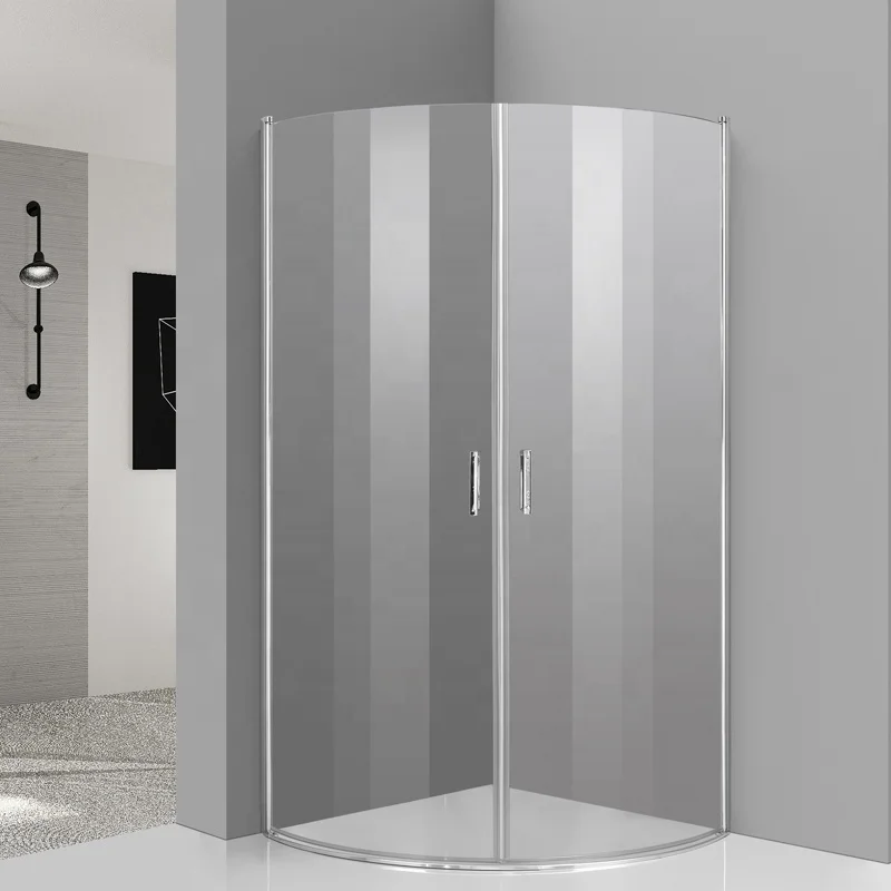 Arc Modern Washroom Shower room with Frame Aluminum Bathroom 3 sided corner shower enclosure