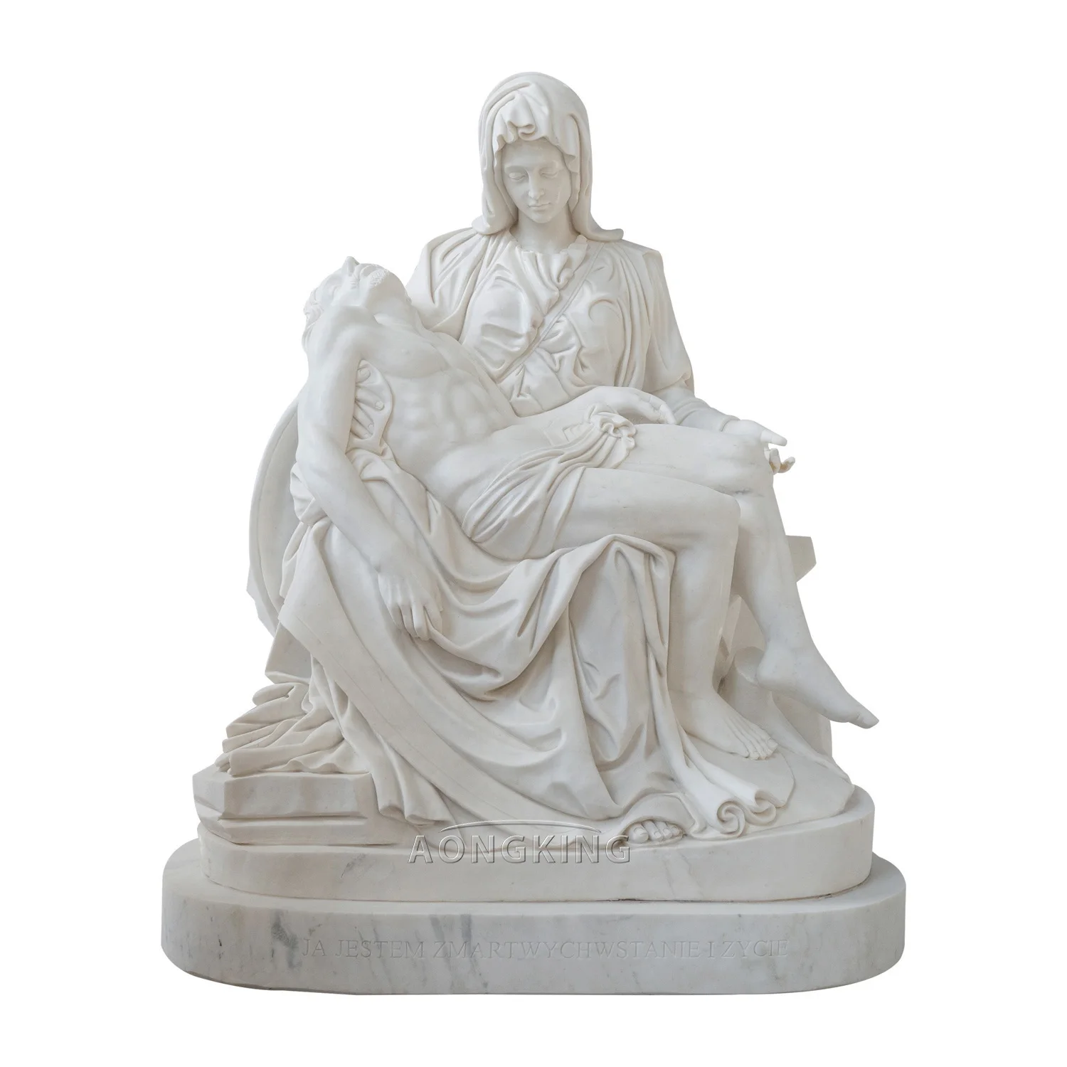 Классическая статуя Michelangelo мраморная скульптура Pieta Заводская репродукция высота 180 см