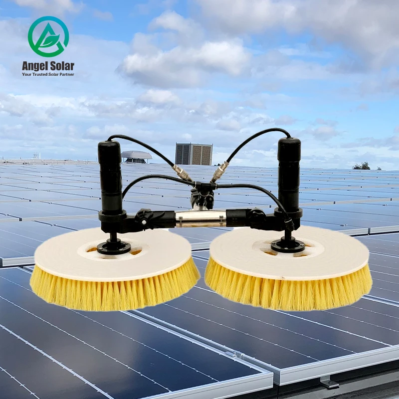 Double Head Photovoltaic Cleaning Tool 3.5M 5. 5M 7.5M Extensional Cleaning Robot Solar Panel Cleaning Brush//