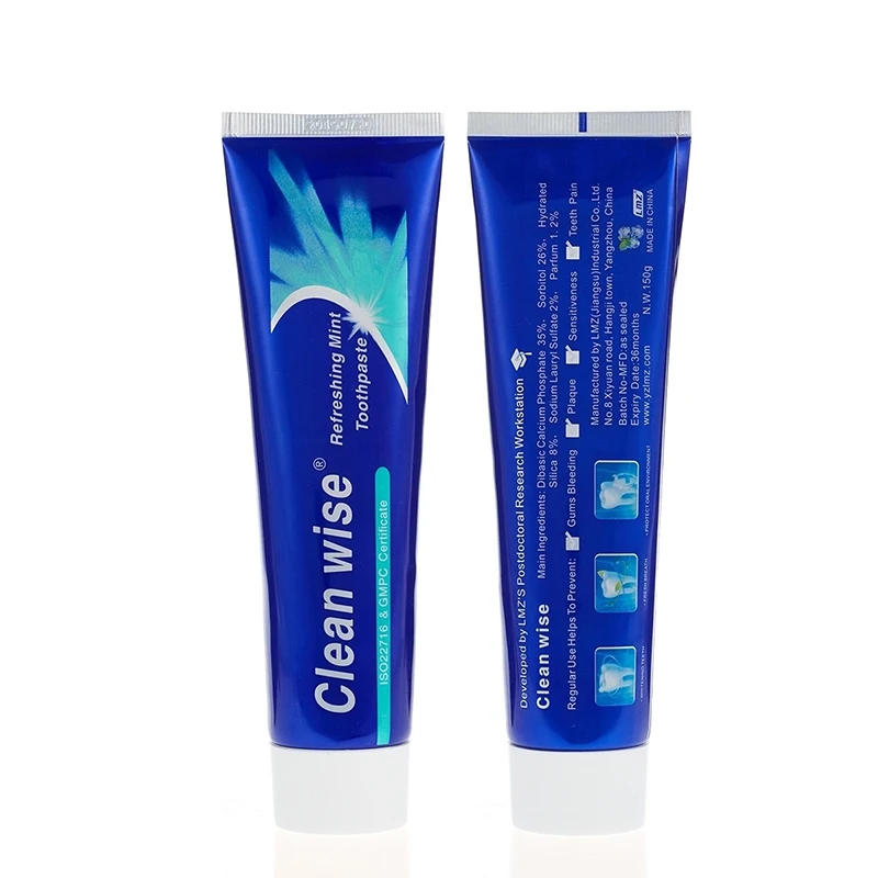 In Stock 150g Gums Bleeding Anti Sensitive Teeth Pain Mint Flavor Fluoride Toothpaste Manufacturer