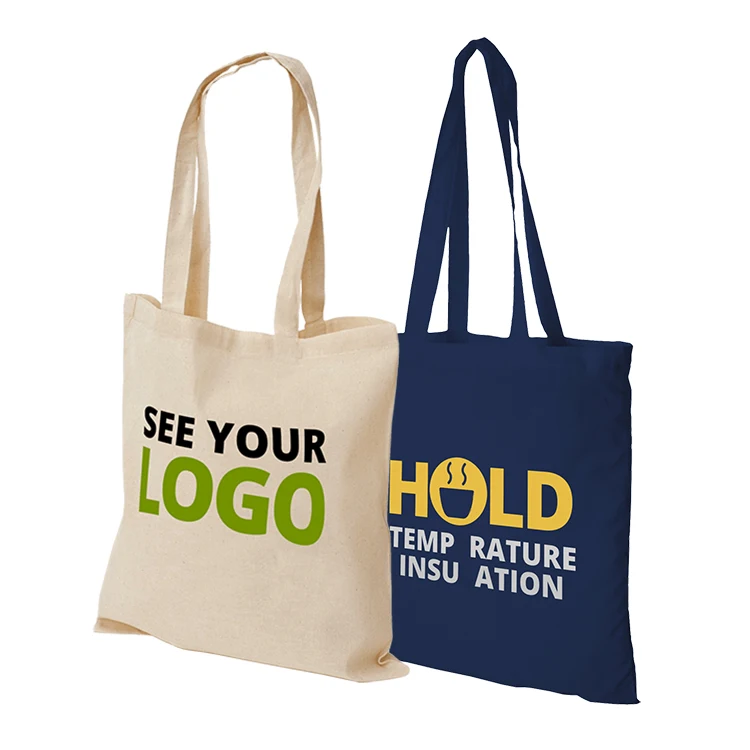 Индивидуальная натуральная пустая женская сумка из хлопка с индивидуальным принтом