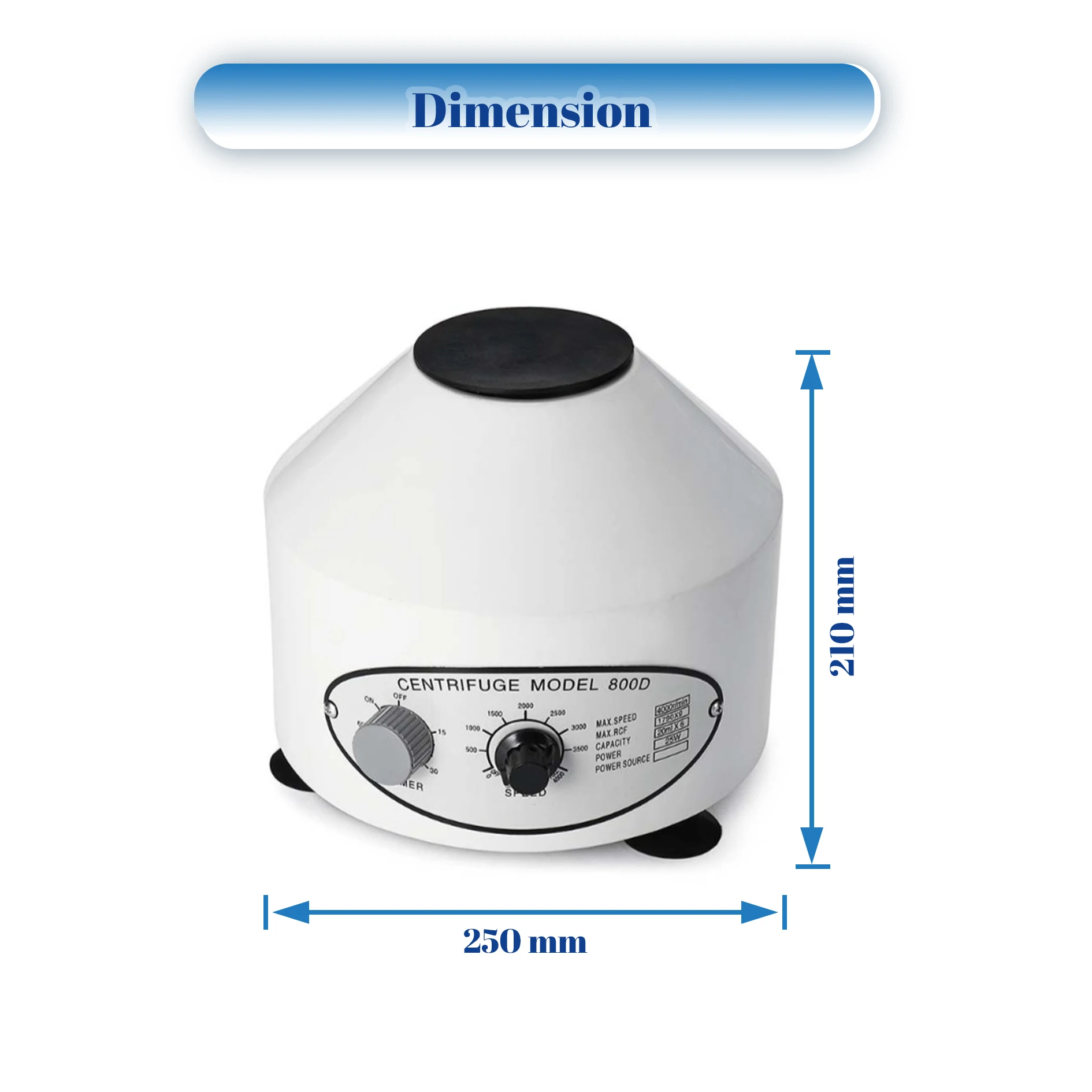 Hot Selling Lab Centrifuge Machine 800D with Timer