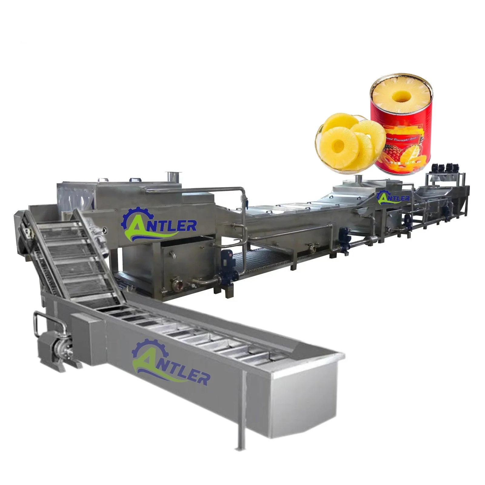 Factory supply complete pineapple slices /fruit in syrup canning plant