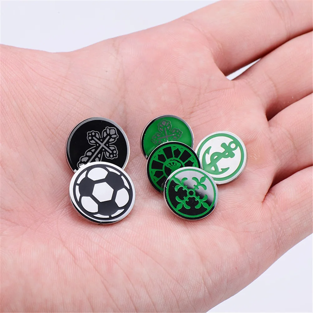 Anchor Designed Cap Buttons For Shirt Fashion Stainless Steel Croc Jeans Button