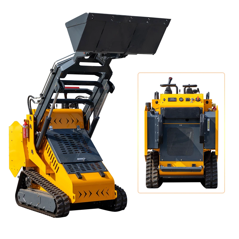 Diesel Engine Tracked Mini Skid Steer Loader with D1105 engine 530KG capacity