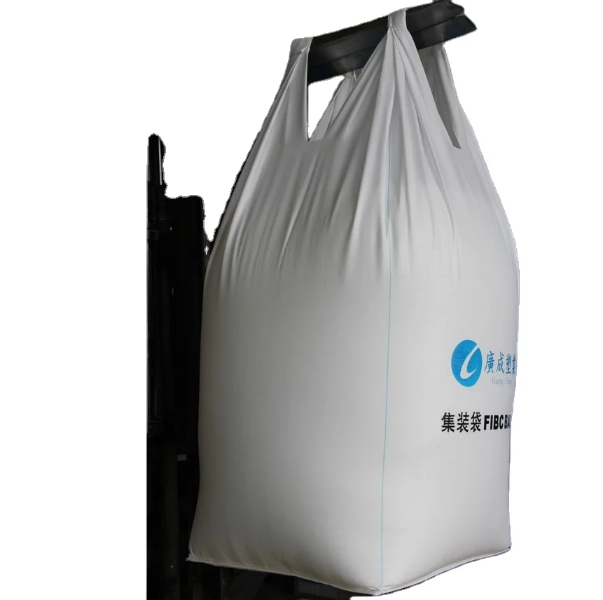 China Jumbo Bag One or Two Sleeve  Loop Handle Cement Packing Bulk FIBC Bags PP PE Container Big Bag For Agriculture
