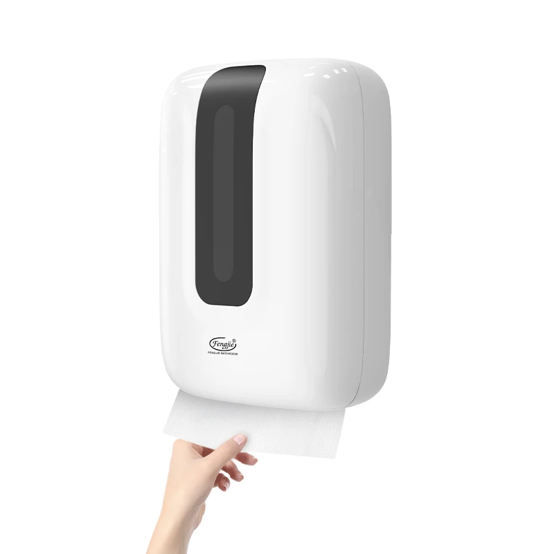 FQ-009 C Folded Paper Towel Dispenser Toilet wall mounted plastic interfold paper towel dispenser white
