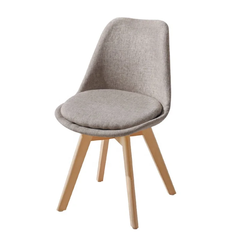 
2021Modern Custom Fabric Cover Patchwork Chair Beech Legs Modern Dining Chair 