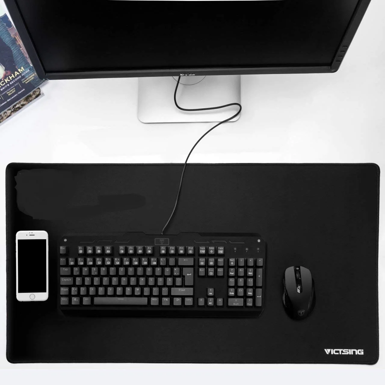 Extended Size Factory customization Non-Slip Rubber Base Special Treated Textured mouse pad