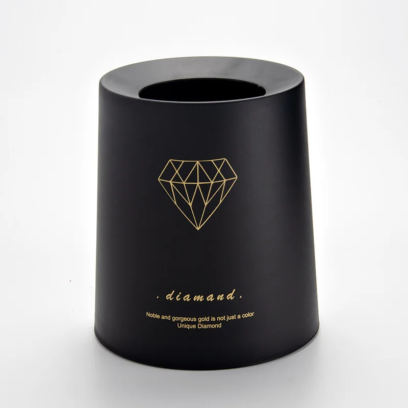 Wholesale Fashion Design Eco-friendly PP Plastic Household Waste Container Bin Plastic Garbage Can