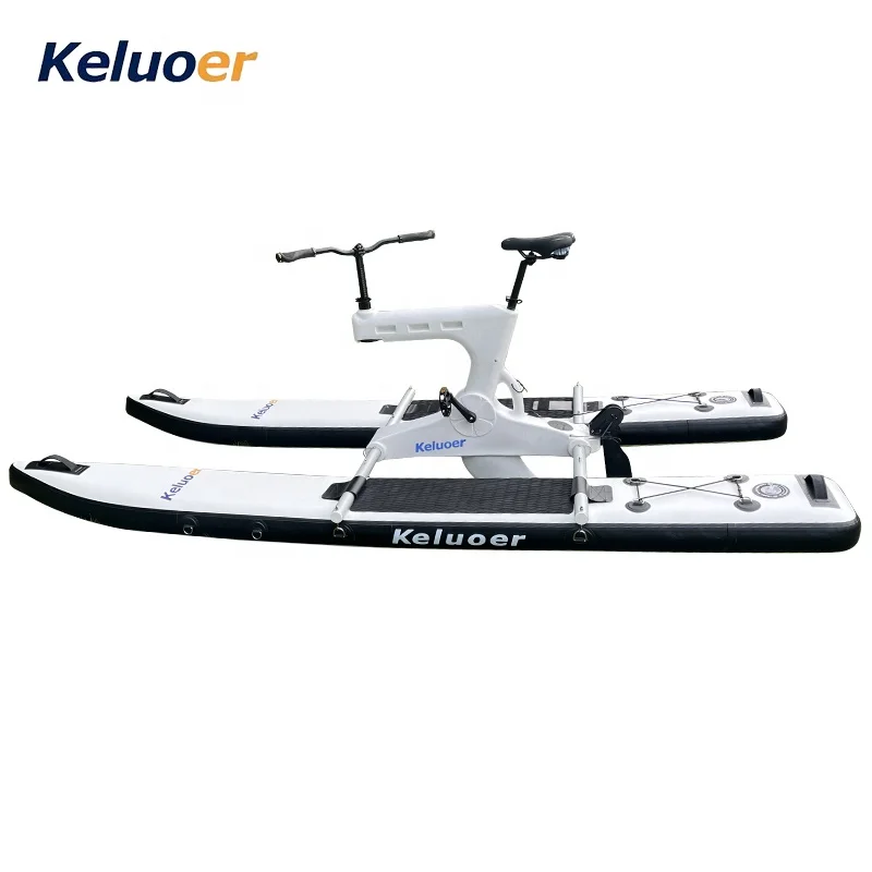 New Water Single Bike Inflatable Rubber Boat Water Park Pedal Type Sightseeing Leisure Boat