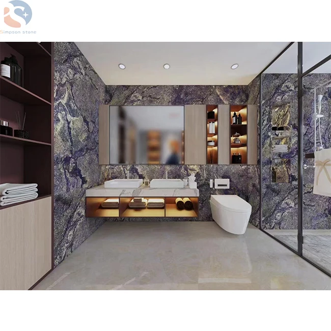 Onyx Luxury Hight Grade For Wall TV Background  Slabs Tiles losas backlit Sky Blue Onyx Marble