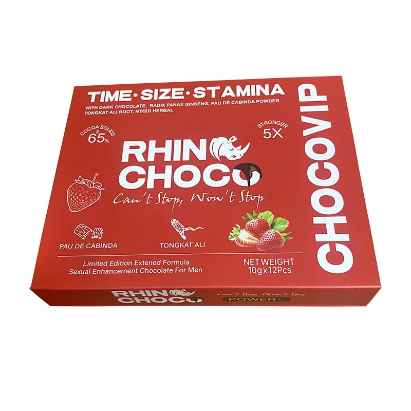 Customized Printing  Shrink Label  Rhino Choco vip Chocolate