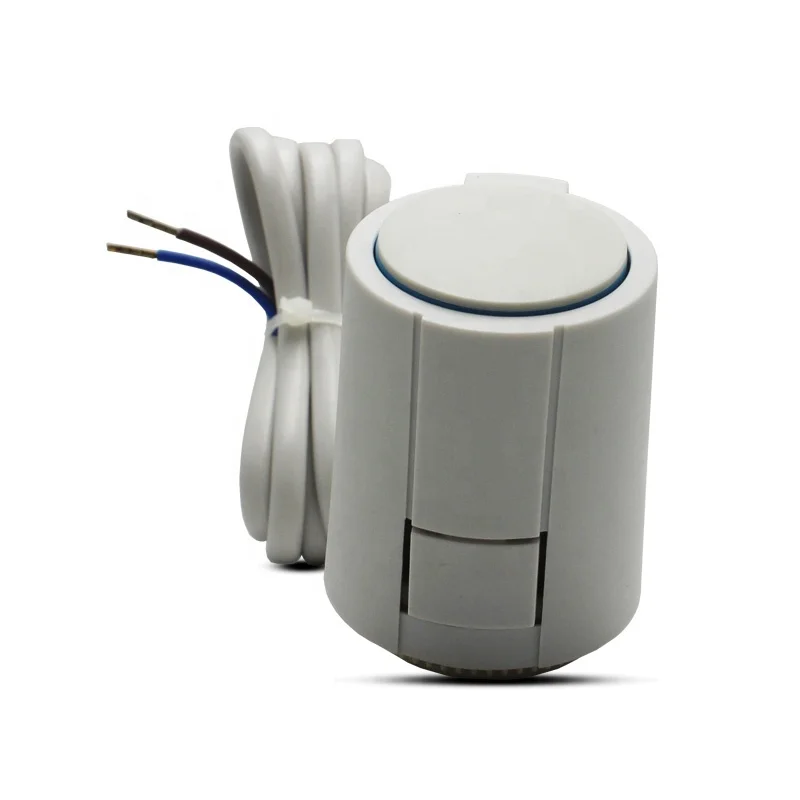 Radiant floor thermostatic actuator zone valve 2 wires for manifolds