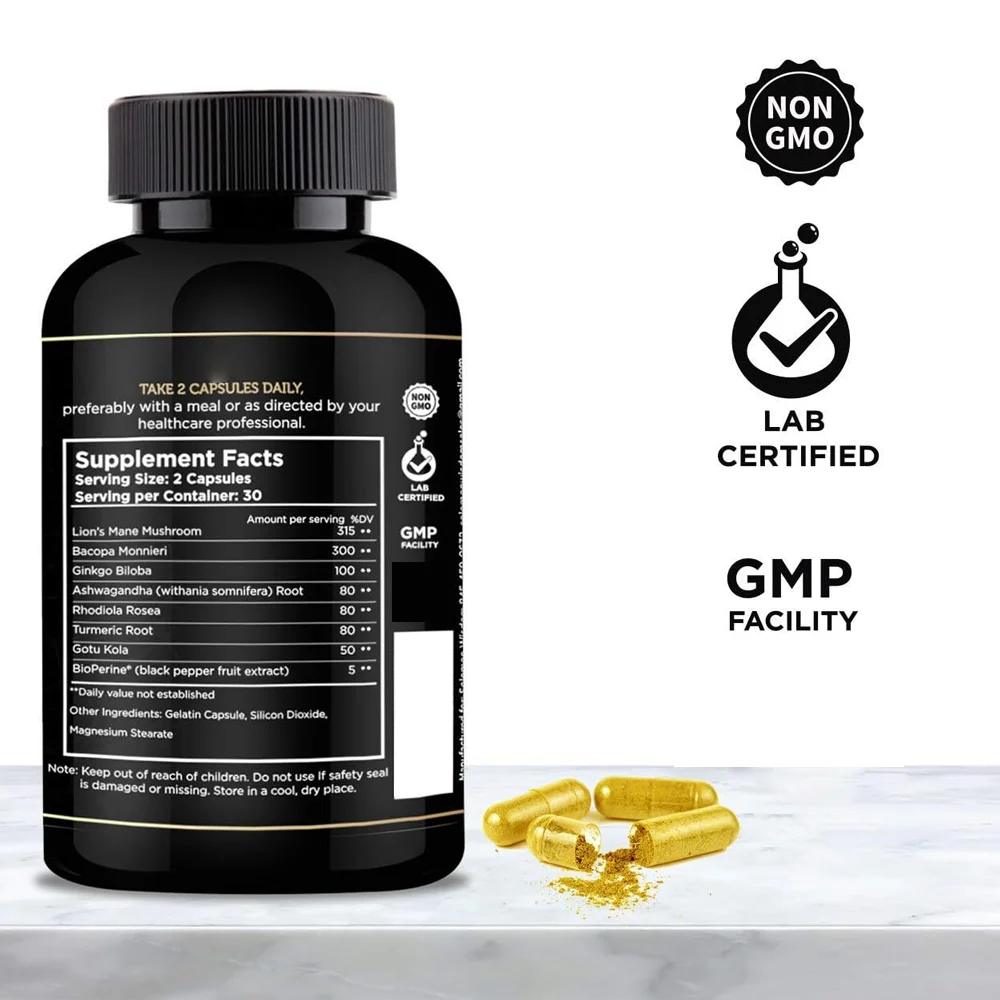 Brain Boster Capsule Top Quality Dietary Supplements and Health care Supplements Mushroom Brain Booster Capsules