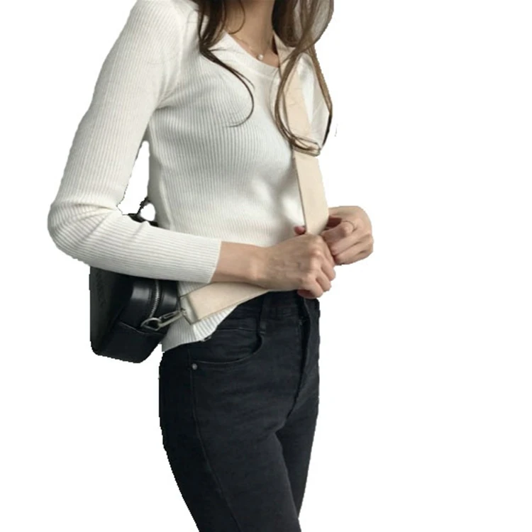 
Женский осенний свитер 2020, пуловер с круглым вырезом, свитер, Вязаные Теплые Топы 