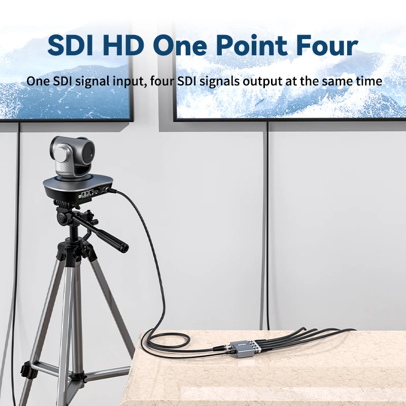 ACASIS New Design SDI to 4CH SDI-Adapter BNC Adapter 1080P DAC Converter SDI 4k Video capture Card for HD TV Monitors