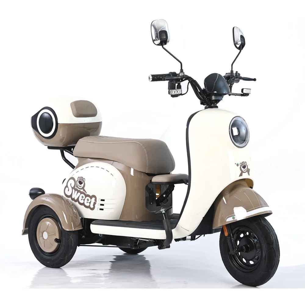 Wholesale 600W Electric Tricycle Bike Long Range Adults Electric Bicycle 3 Wheels Electric Scooter
