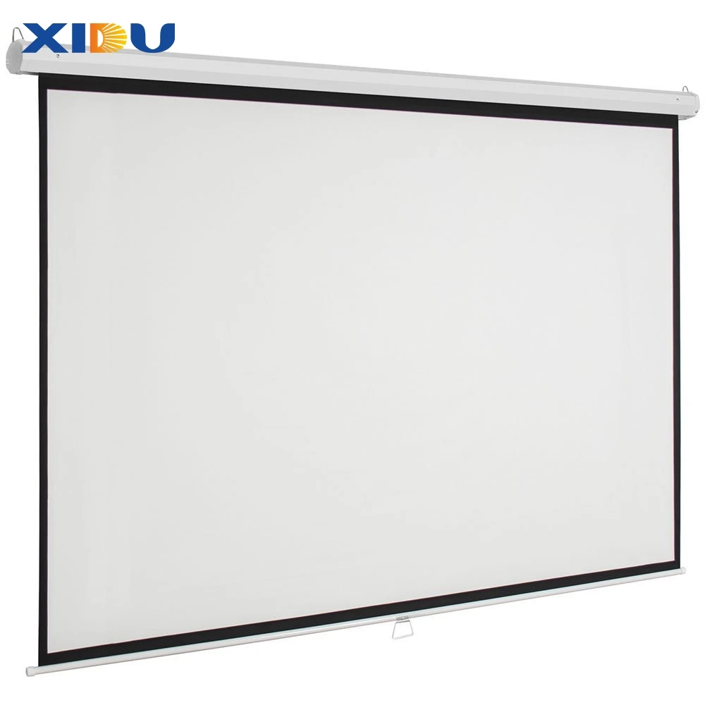 XIDU 150 Inch 16:9 Electric Projection Screen Frosted White Material Projector Screen Control Tubular Motor