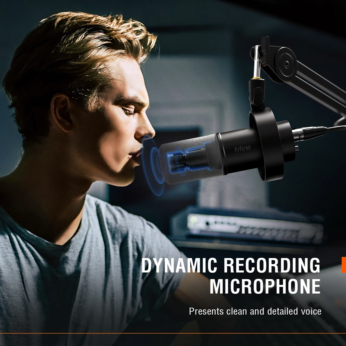 Fifine mikrofon streaming microphone studio microfone usb recording microphone