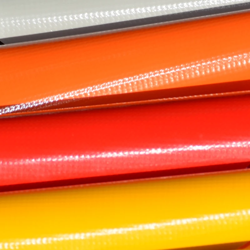 1100gsm PVC Tarpaulins Tensile Fabric Low Surface Friction Membrane Tensile Structure Material With UV Resistance