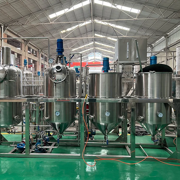 2T/day Sunflower cooking oil refining machine wholesale cotton seeds oil refinery equipment