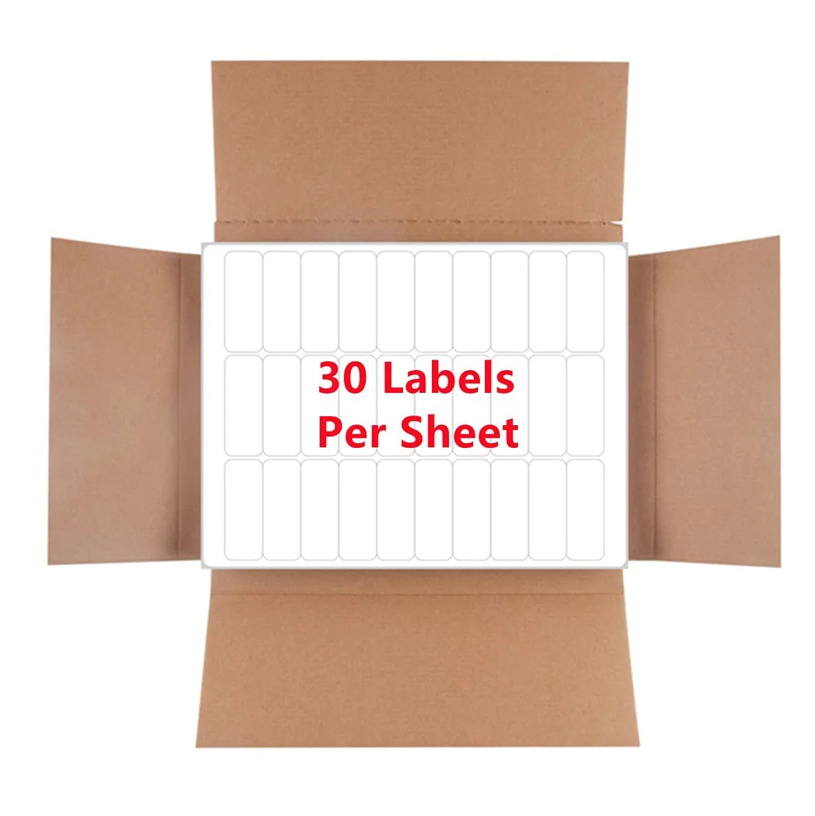 Packaging Provide Design Adress Sku Etiquette Shipping Label 30Pcs Per Self Adhesive FBA A4 Paper Barcode Sticker