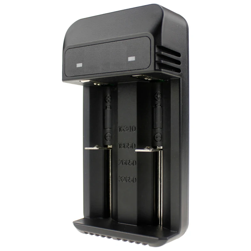 2 slots USB 18650 charger intelligent  battery charger for lithium batteries with LED display