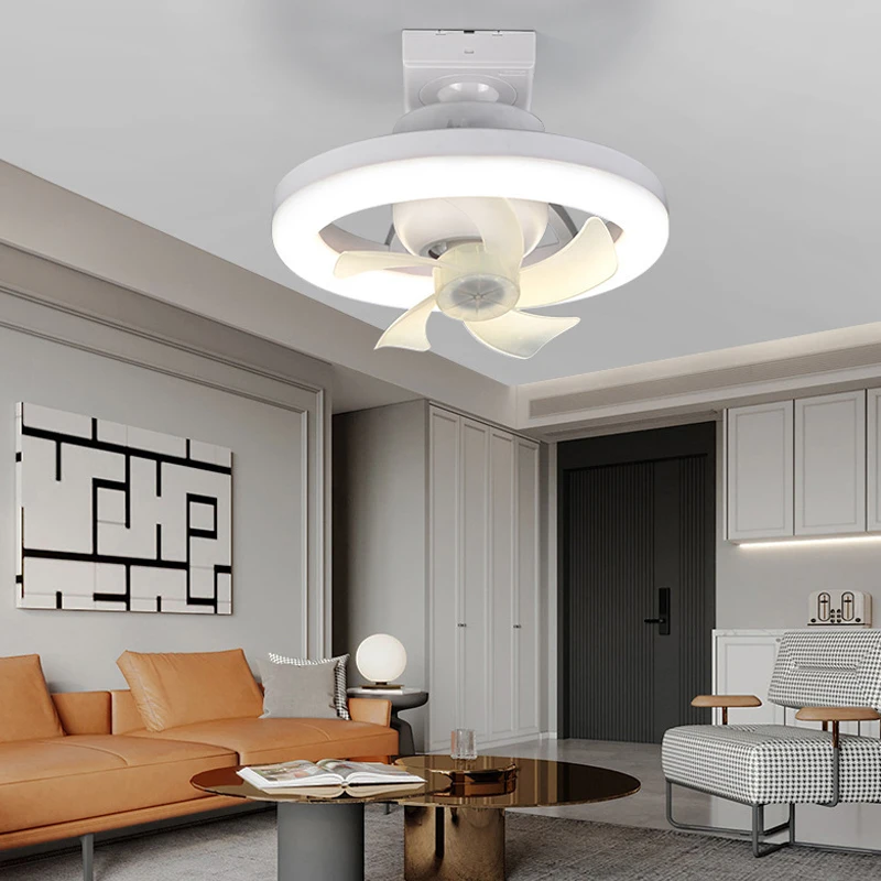 Indoor Heat Home Living Room Bathroom Socket E27 Bulb Smart Dimmable Led Ceiling Light with Fan and Remote Control